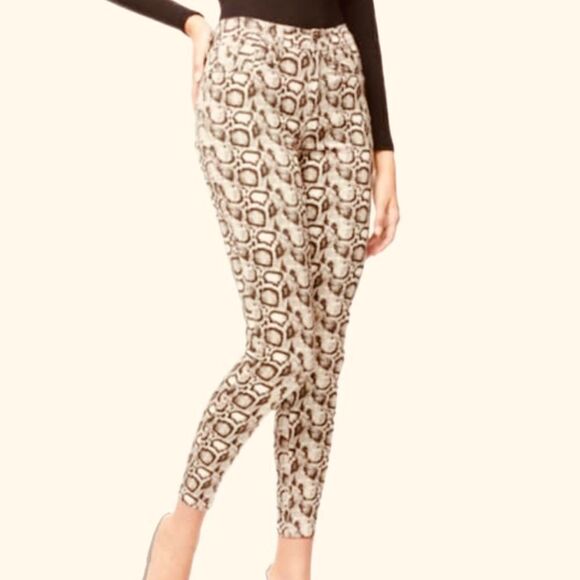 Good American Good Legs Snake Print Skinny Jeans - Picture 2 of 8